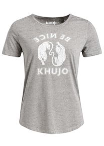 Khujo, Damen T-Shirt 'ALESSANDRA', Grau