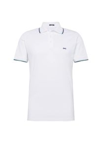Denham, Herren Poloshirt 'TIPPED POLO SPQ', Wei&szlig;