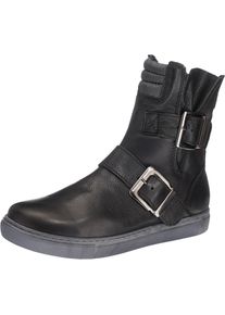 Andrea Conti, Damen Boots mit Schnallen, Schwarz