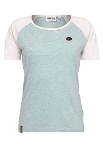 Naketano, Damen T-Shirt, Pastellblau / Wei&szlig;