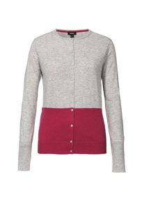 Mexx, Damen Strickjacke, Grau / Brombeer
