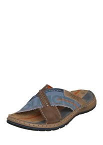 Bugatti, Herren Pantolette, Blau / Braun