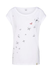 Iriedaily, Damen Shirt 'Butterflies Tee', Weiß