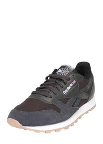 Reebok CLASSIC, Herren Sneaker mit Lederbesatz, Dunkelbraun / Anthrazit