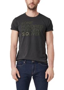 s.Oliver RED LABEL, Herren T-Shirt, Dunkelbraun