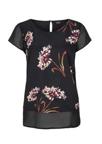 s.Oliver BLACK LABEL, Damen Shirt, Hellgr&uuml;n / Pink / Schwarz / Wei&szlig;