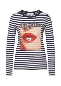 Q/S Designed By, Damen Shirt, Rot / Schwarz / Weiß