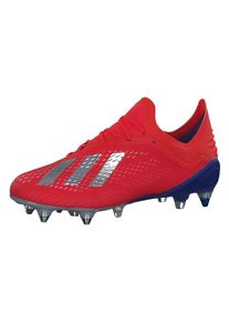 adidas Performance, Herren Fu&szlig;ballschuhe 'X 18.1 SG', Rot / Silber