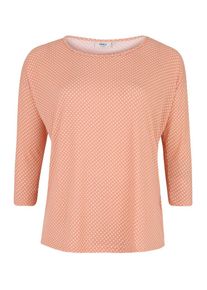 Only Carmakoma, Damen Shirt 'Alba', Rosa / Wei&szlig;