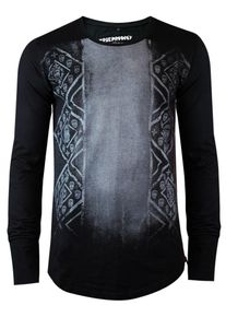 Trueprodigy, Herren Sweatshirt 'Mat', Rauchblau / Schwarz