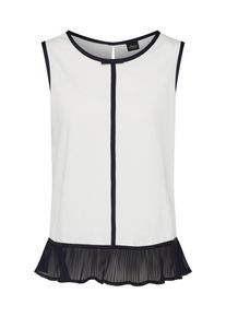 s.Oliver BLACK LABEL, Damen Blusentop, Schwarz / Offwhite