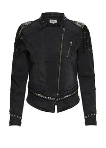 Only, Damen Bikerjacke, Dunkelgrau