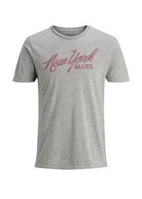 Jack & Jones JACK & JONES, Herren T-Shirt, Graumeliert