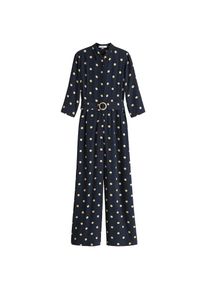 Mango, Damen Overall 'Roberts', Ecru / Navy