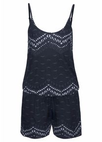 Lascana, Damen Overall, Creme / Navy / Hellblau