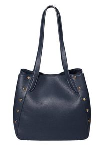 Pieces, Damen Tasche, Dunkelblau / Gold