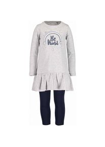 Blue Seven, Mädchen Set: Kleid + Leggings, Navy / Grau