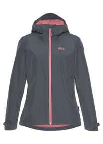 Jack Wolfskin, Damen Funktionsjacke 'Stormy River', Dunkelgrau / Altrosa