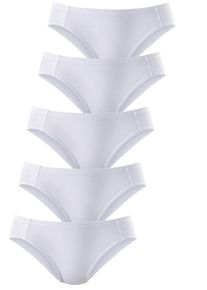 Petite Fleur, Damen Bikinislip (5 Stck.), Wei&szlig;