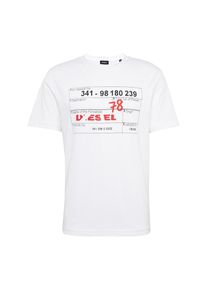 Diesel, Herren T-Shirt 'T-JUST-W2 HEMD', Wei&szlig;