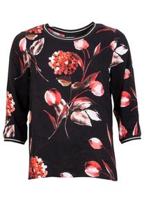 IN FRONT, Damen Blusenshirt 'BELLA', Rot / Hellrot / Schwarz