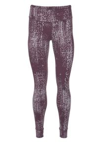 Reebok, Damen Tights 'OS Lux', Bordeaux / Silber