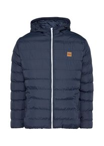 Urban Classics, Herren Steppjacke 'Basic Bubble', Navy / Weiß