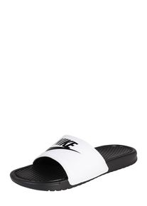 Nike Sportswear, Herren Pantolette 'Benassi Just Do It', Schwarz / Wei&szlig;