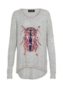 miss goodlife, Damen Longsleeve 'Soft Bug'', Hellgrau / Rosé