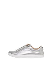 Only, Damen Sneaker, Silber / Wei&szlig;