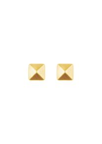 ID fine, Damen Pyramid Ohrstecker, Gold