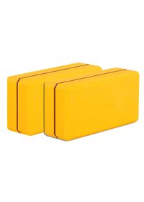 YOGISTAR.COM, Herren Yogablock-Set 'Yogiblock Basic', Gelb / Rot