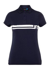 J. Lindeberg J.Lindeberg, Damen Poloshirt 'Orla TX', Nachtblau / Weiß