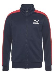 Puma, Herren Jacke 'Classics T7 Track', Navy / Hellrot