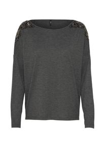Only, Damen Shirt 'onlMIRABELLA', Dunkelgrau