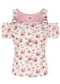 Spieth & Wensky SPIETH & WENSKY, Damen Trachtenbluse 'Höhe', Mischfarben / Weiß