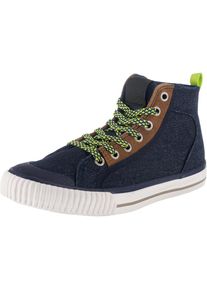 Icepeak, Sneaker High 'DALE', Blue Denim / Braun / Neongr&uuml;n