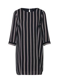 Véro Moda VERO MODA, Damen Kleid 'GABBY', Nachtblau / Weiß