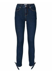 Heine, Damen Röhrenjeans, Dunkelblau