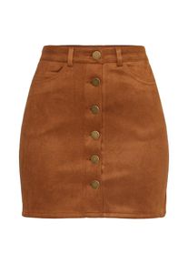 boohoo, Damen Rock 'Aalia', Hellbraun