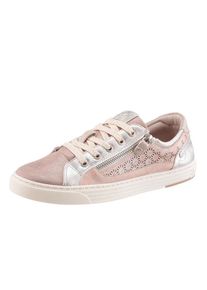 Mustang, Damen Sneaker mit Strass, Rosa / Silber