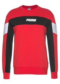 Puma, Herren Sweatshirt 'Rebel Crew TR', Rot / Schwarz / Wei&szlig;