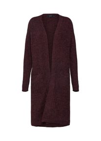 V&eacute;ro Moda VERO MODA, Damen Cardigan 'VMTINNI LS LONG OPEN CARDIGAN', Weinrot