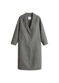 Mango, Damen Mantel 'Tempos-I', Schwarz / Weiß