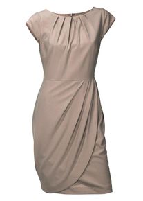 Heine, Damen Etuikleid, Taupe