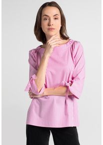 Eterna, Damen Bluse, Pink / Weiß
