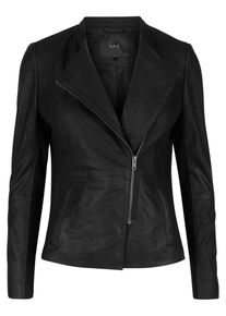 Y.A.S, Damen Lederjacke Weiche, kurze, Schwarz