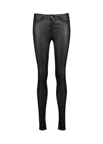 Véro Moda VERO MODA, Damen Enge Jeans in Lederoptik 'VMSEVEN NW S.SLIM SMOOTH', Schwarz