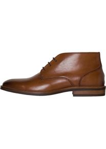 Tommy Hilfiger, Herren Schnürhalbschuh 'ESSENTIAL LEATHER BOOT', Cognac
