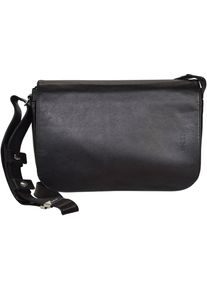 Bree, Damen Lady Top 11 Umhängetasche Leder 21 cm, Schwarz